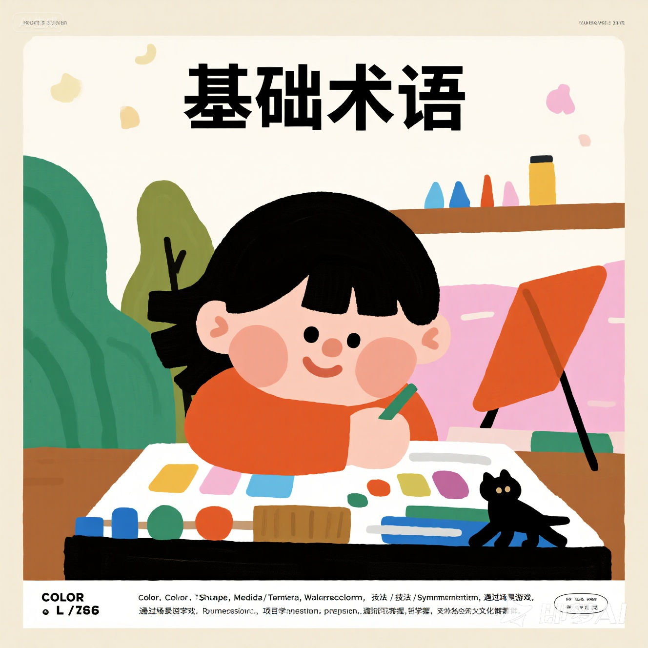 少儿英语美术专业术语有哪些？