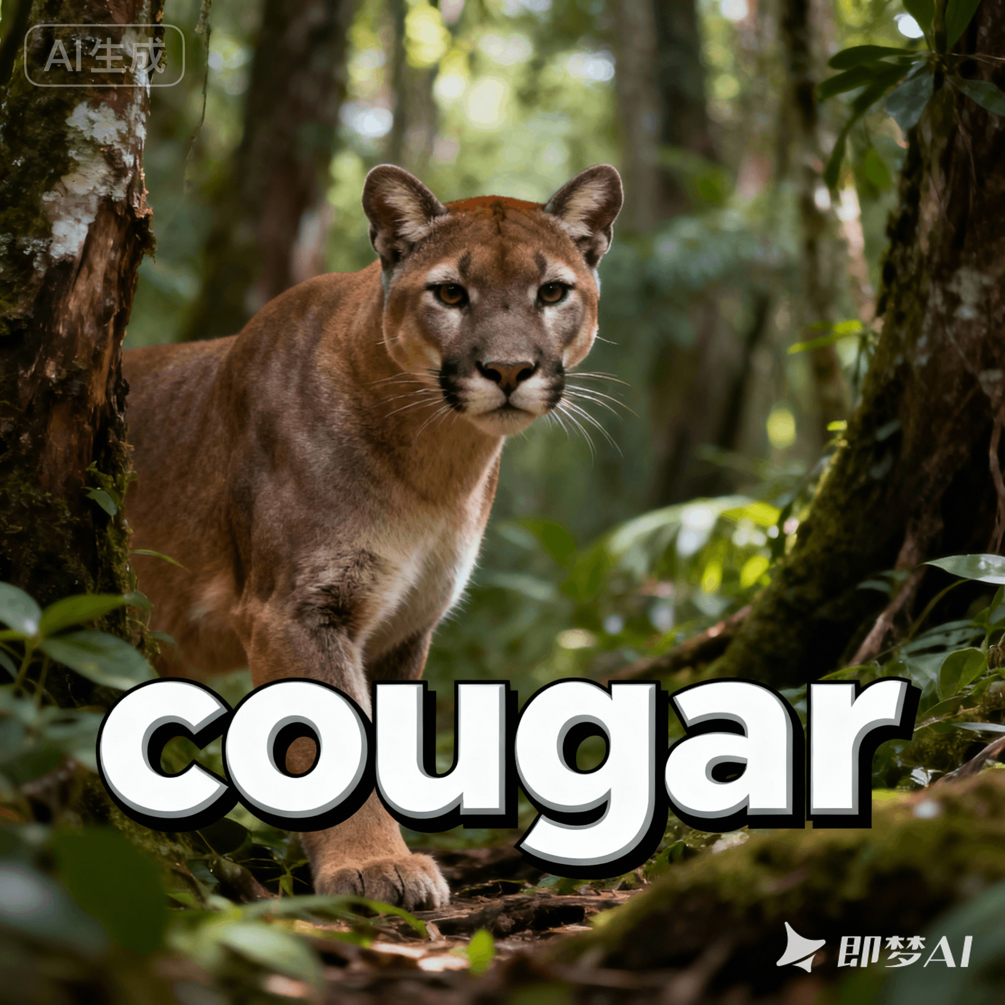 cougar是什么意思_cougar怎么读_音标'ku-ɡə(r)
