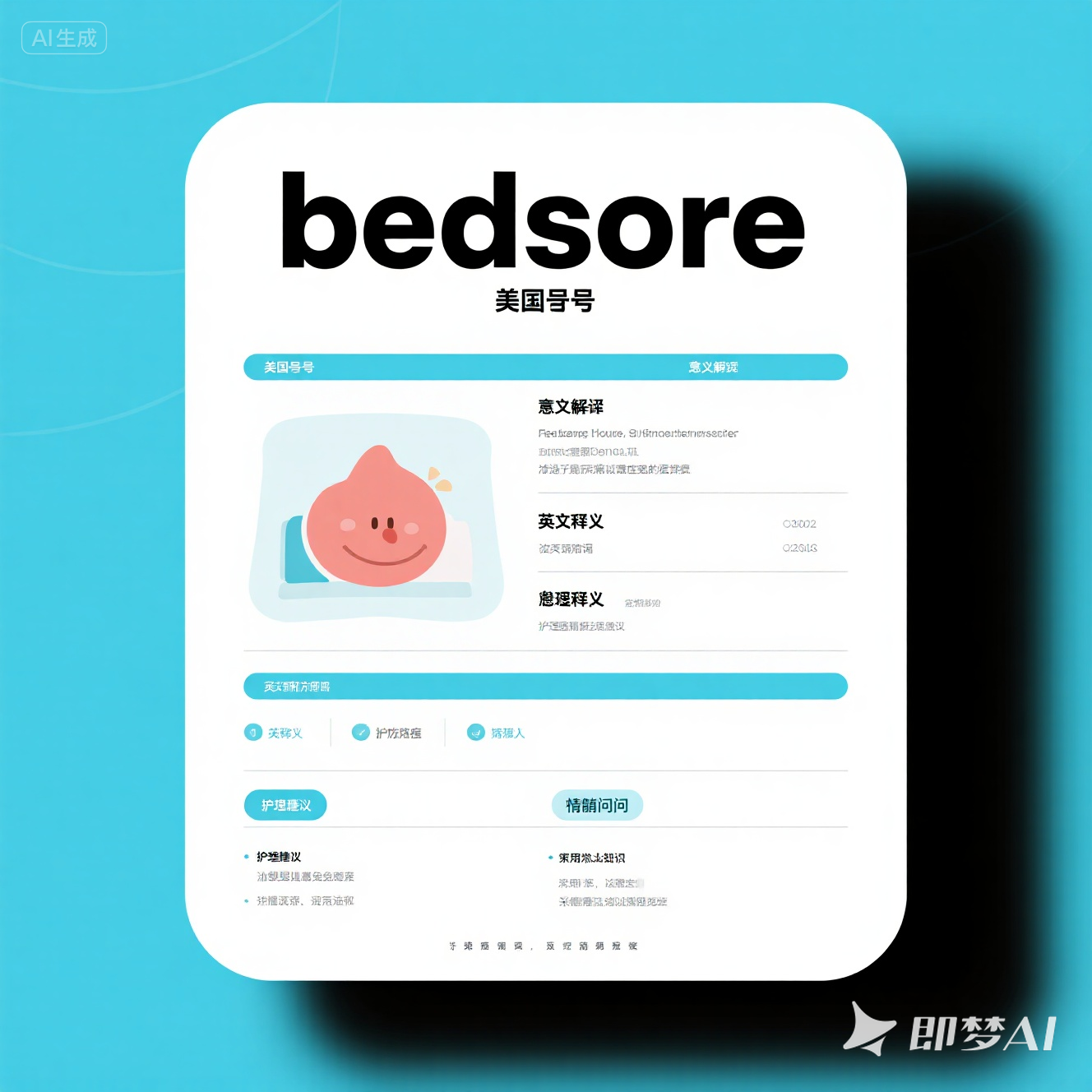 bedsore 是什么意思_bedsore 怎么读_音标ˈbedsɔ-(r)