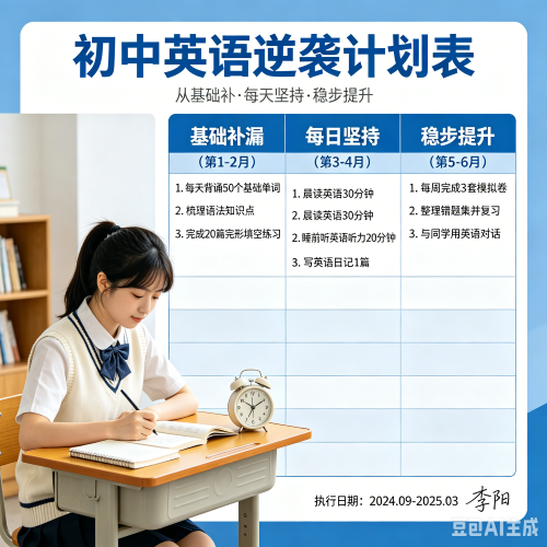 初中英语不及格怎么补救