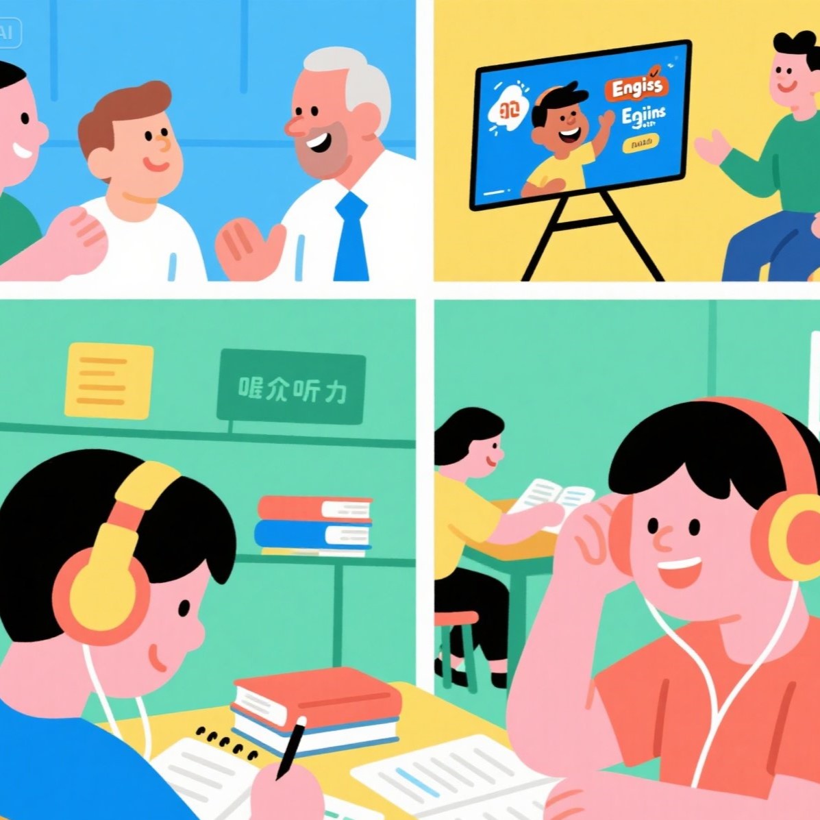 初一英语听不懂有什么建议吗？