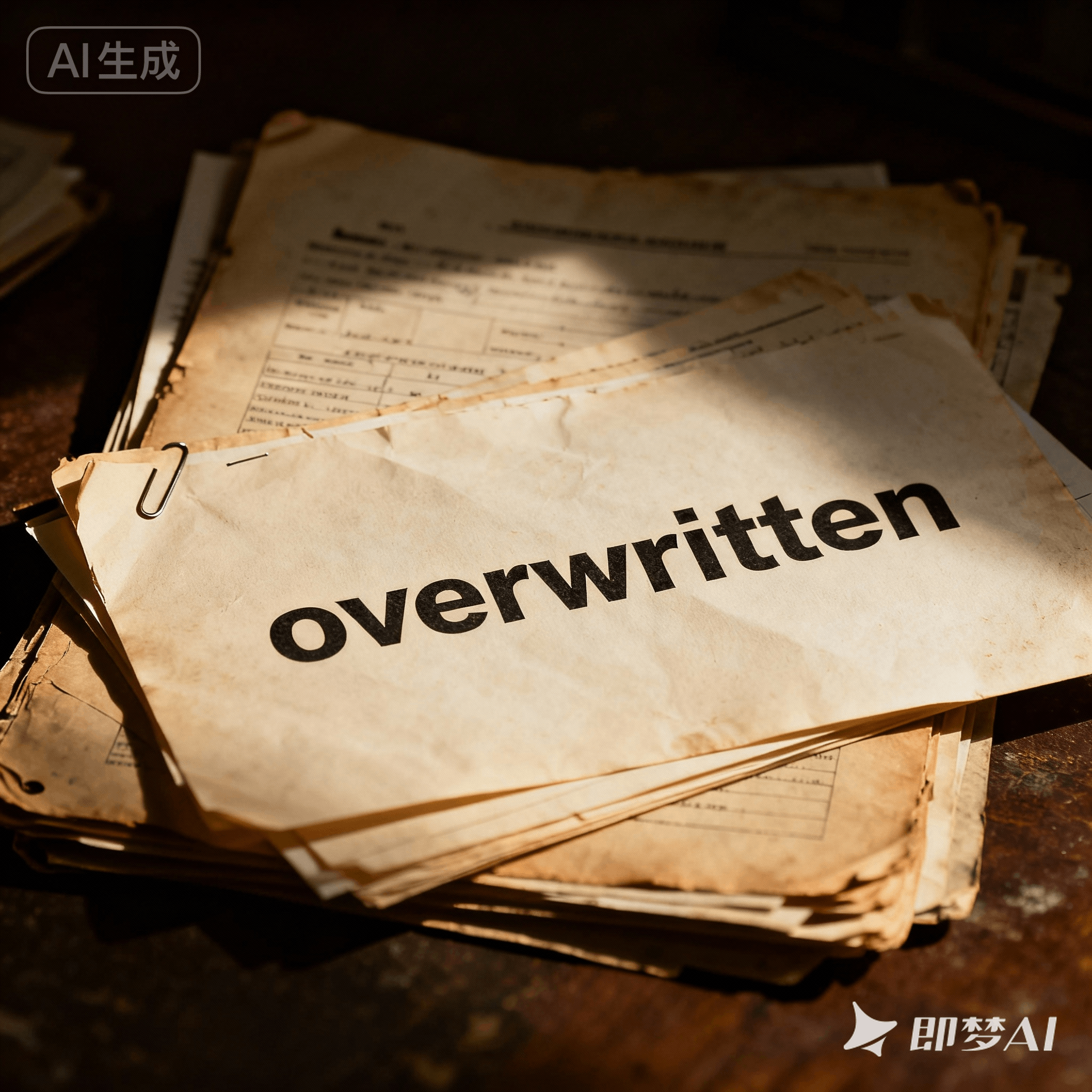 overwritten是什么意思_overwritten怎么读_音标ˌəʊvə'rɪtn