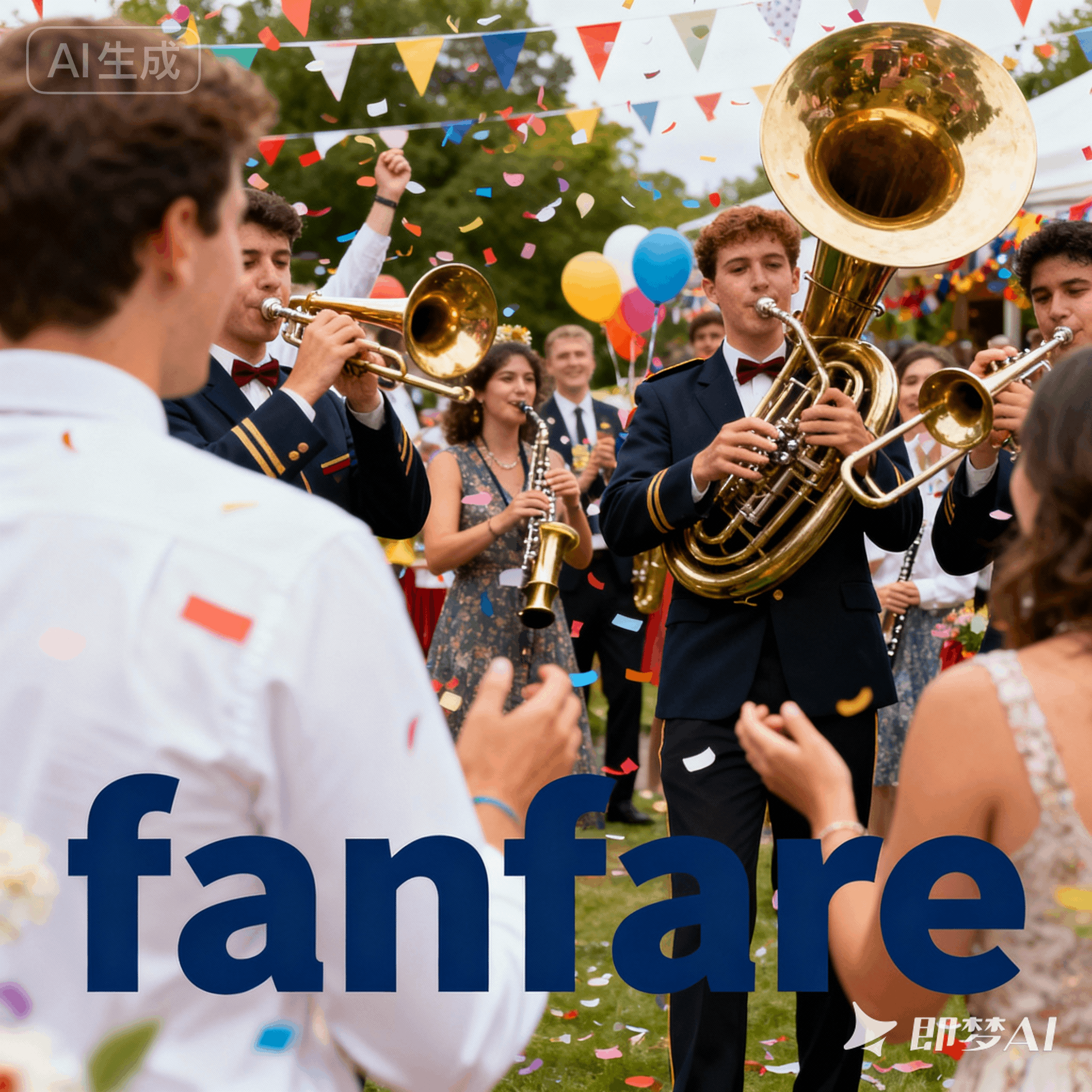 fanfare是什么意思_fanfare怎么读_音标'fænfeə(r)