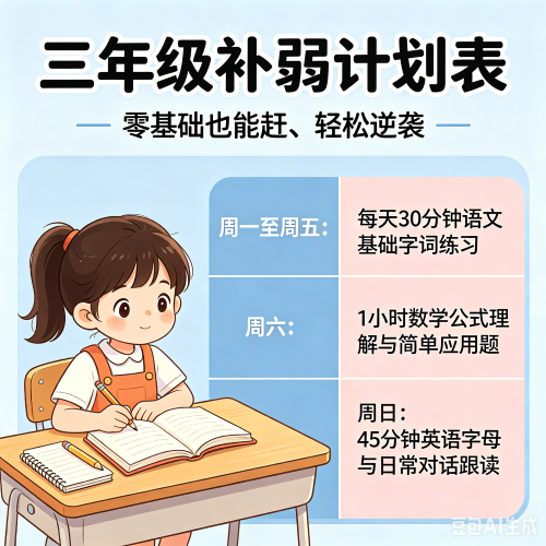 英语三年级没学好怎么办