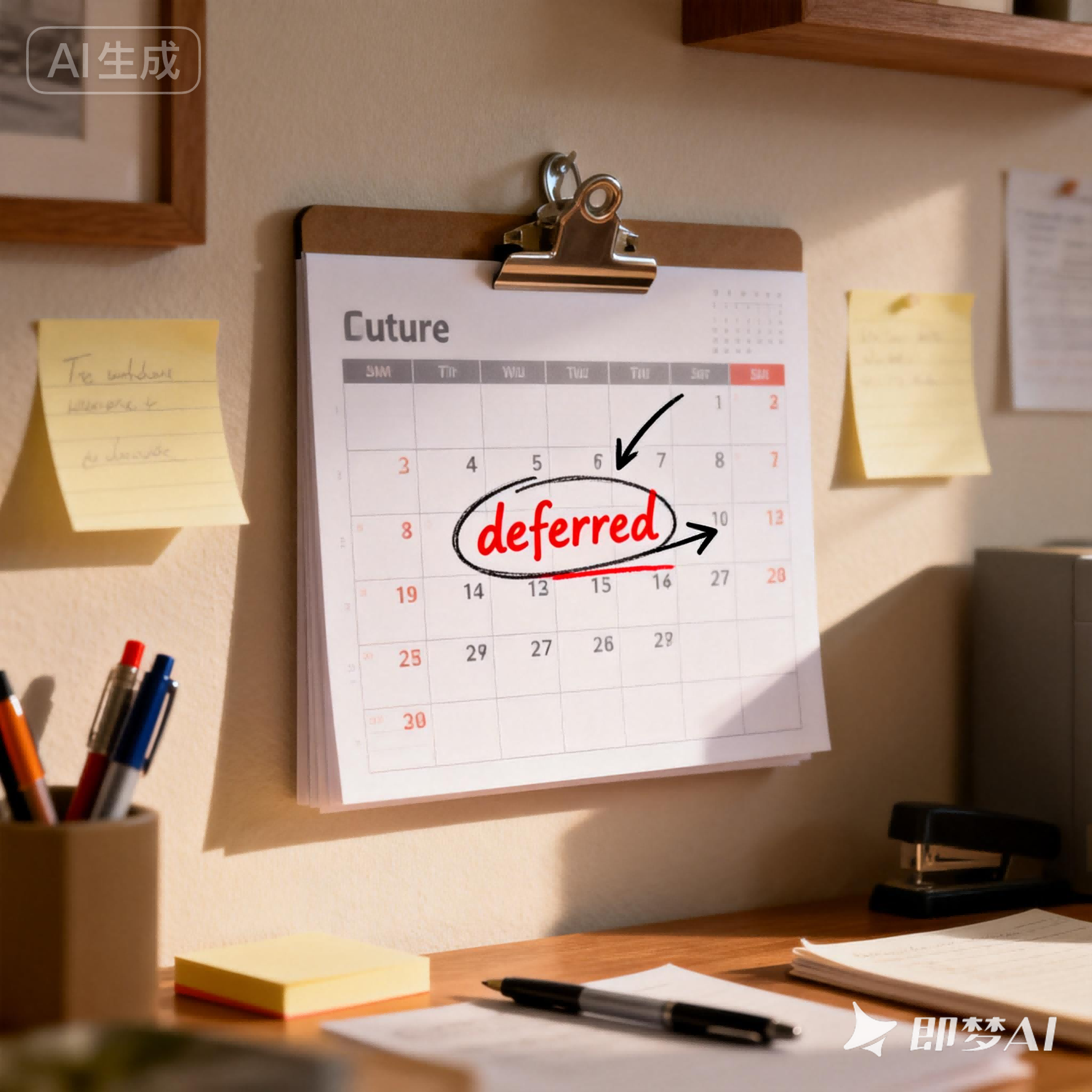 deferred是什么意思_deferred怎么读_音标dɪ'fɜ-d