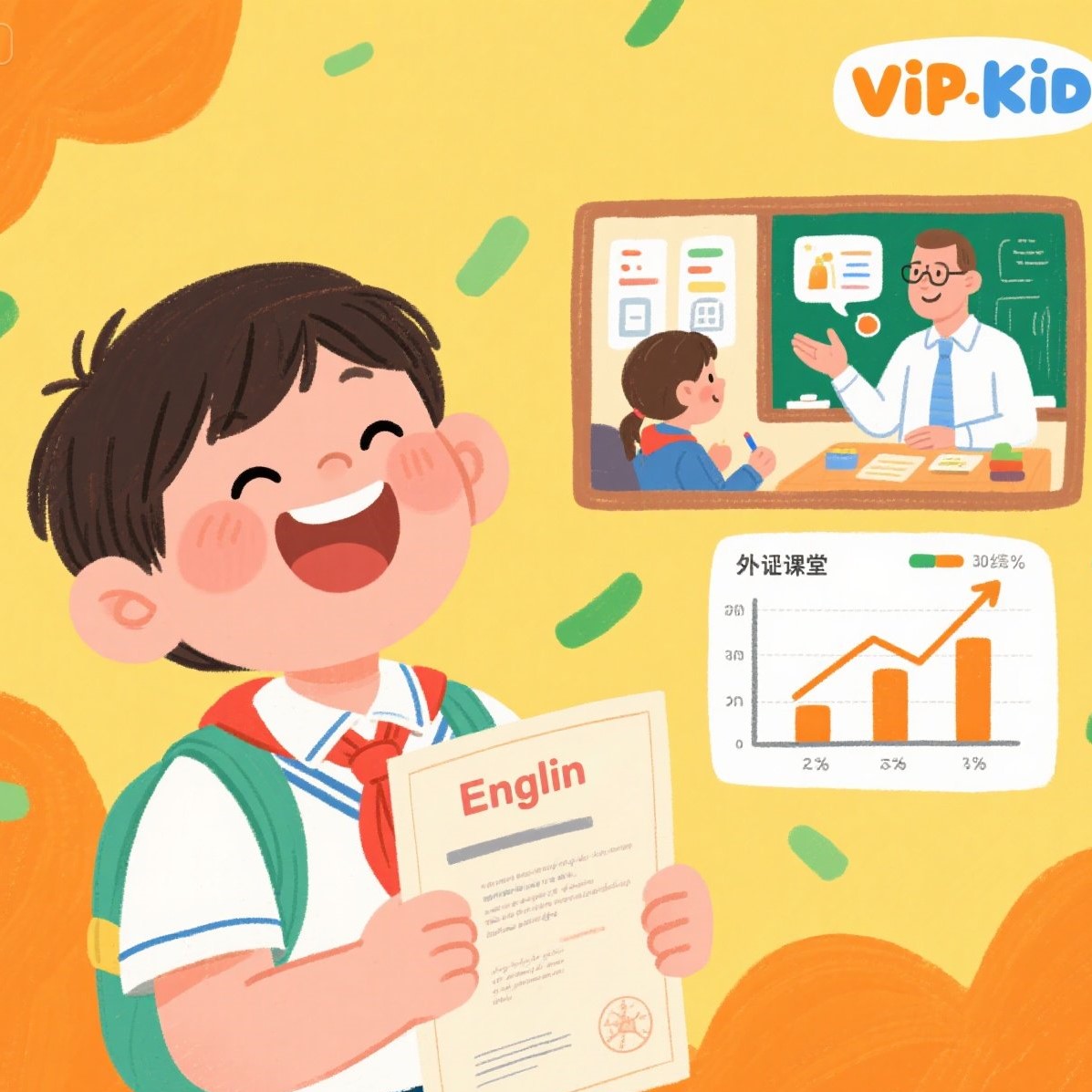 VIPKID 的英语考试成功案例如何？