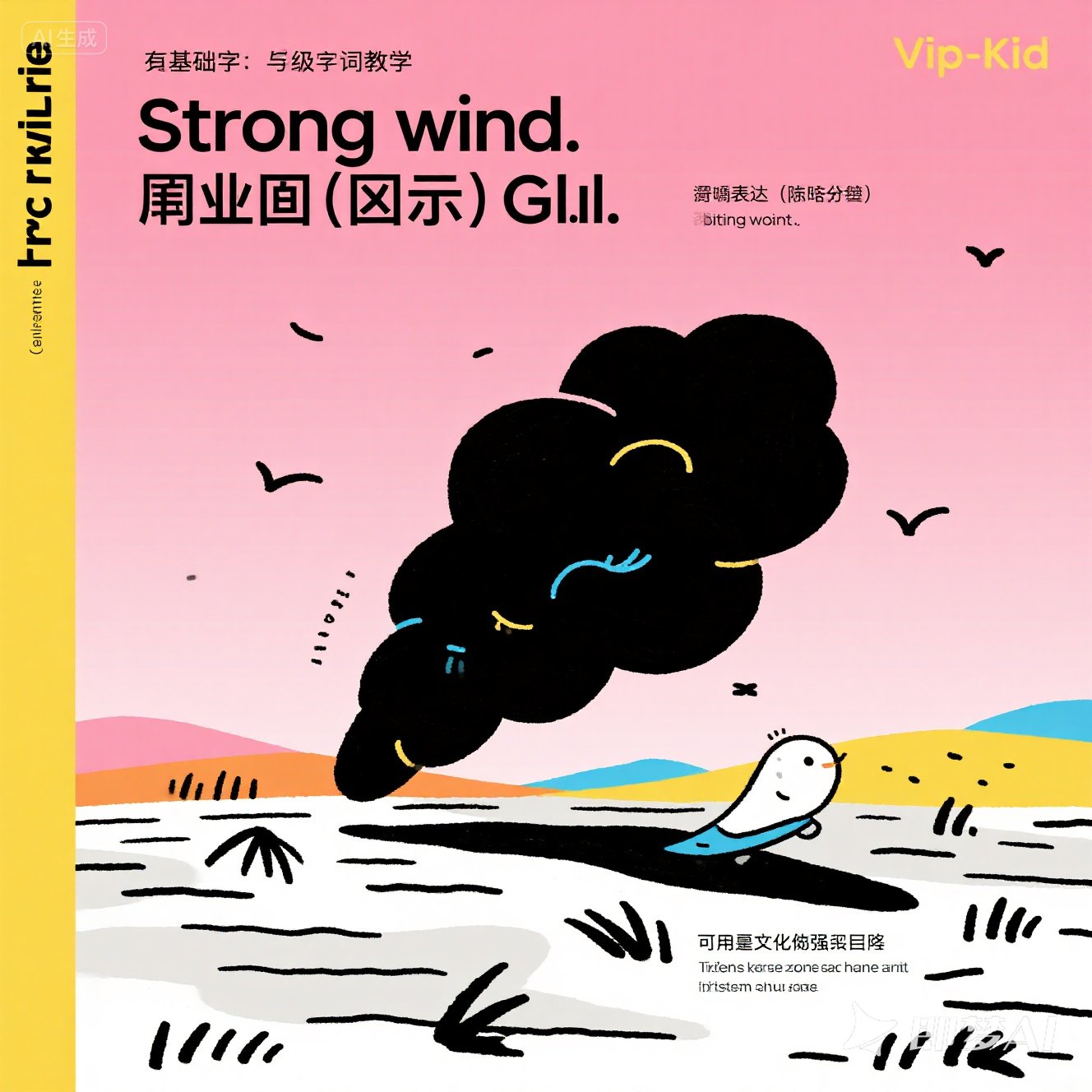 英语中如何描述风力强的情况？