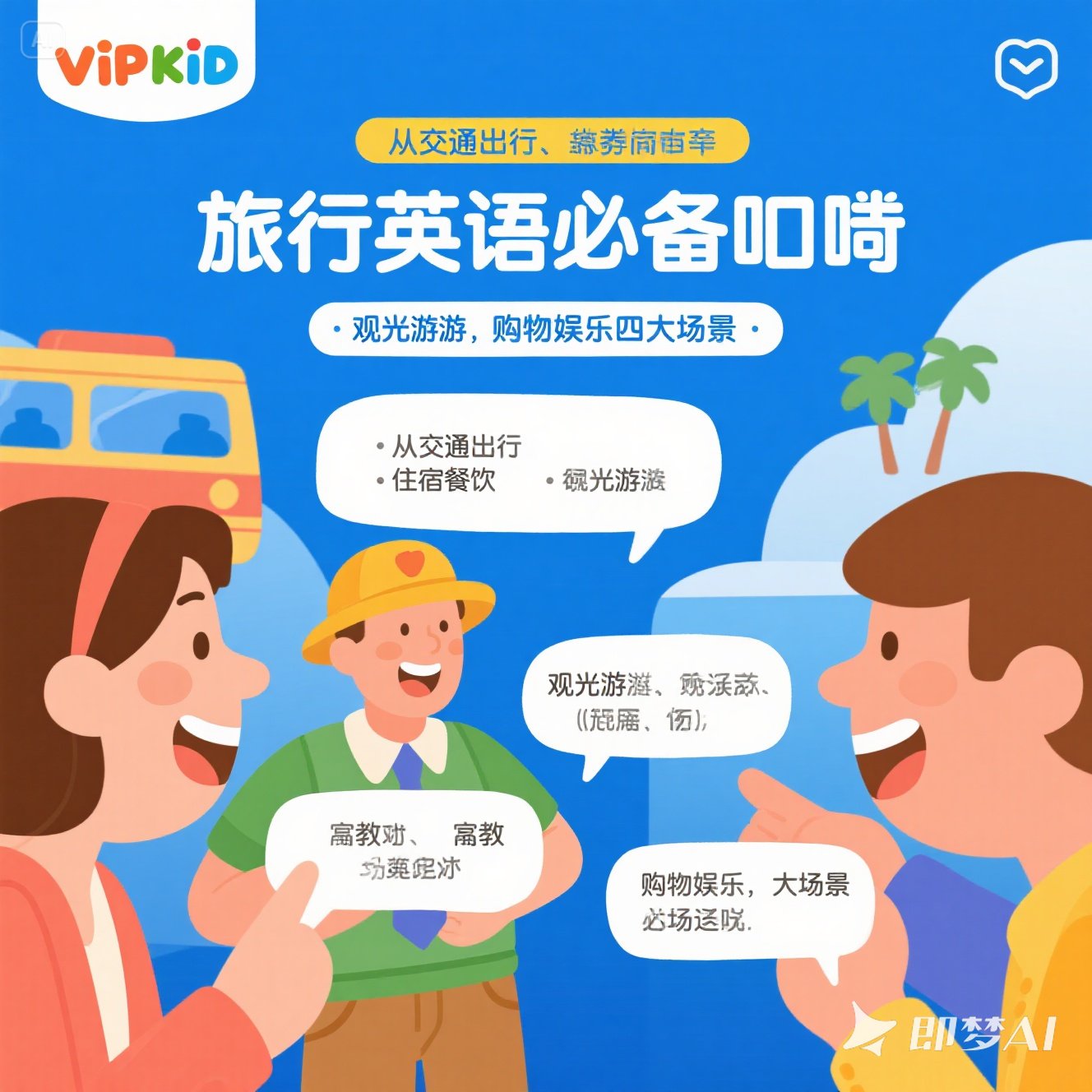 旅行英语必备短语？VIPKID 实用指南