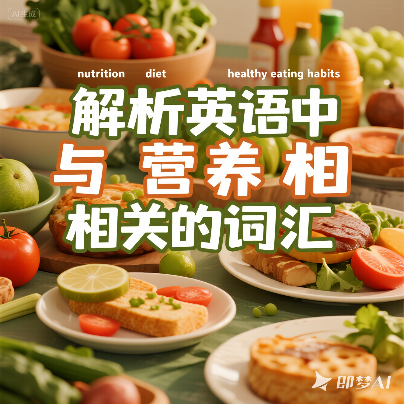 在英语中哪些词汇与营养有关？