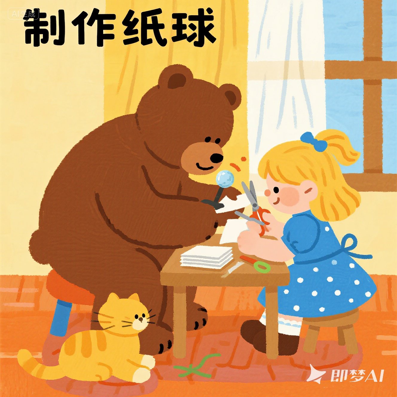 英语手工制作教程：制作纸球？