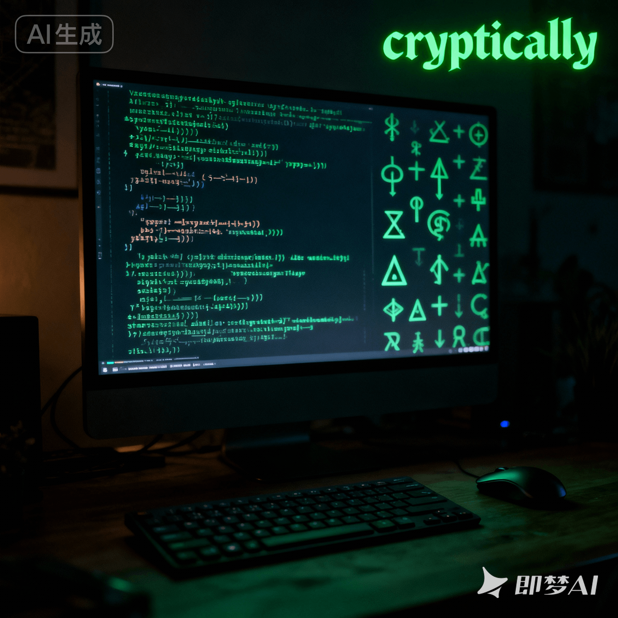 cryptically是什么意思_cryptically怎么读_音标'kriptikəli