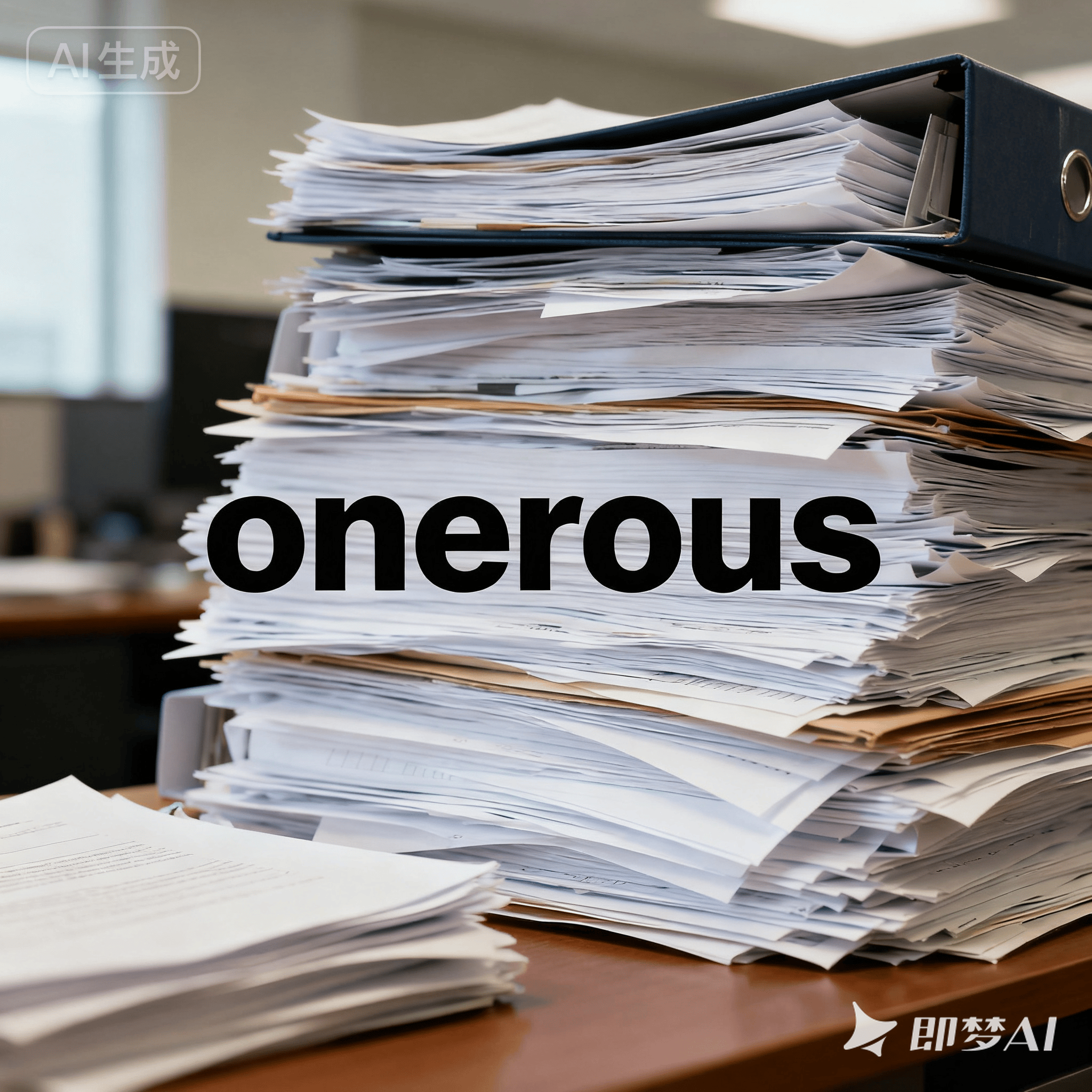 onerous是什么意思_onerous怎么读_音标'əʊnərəs