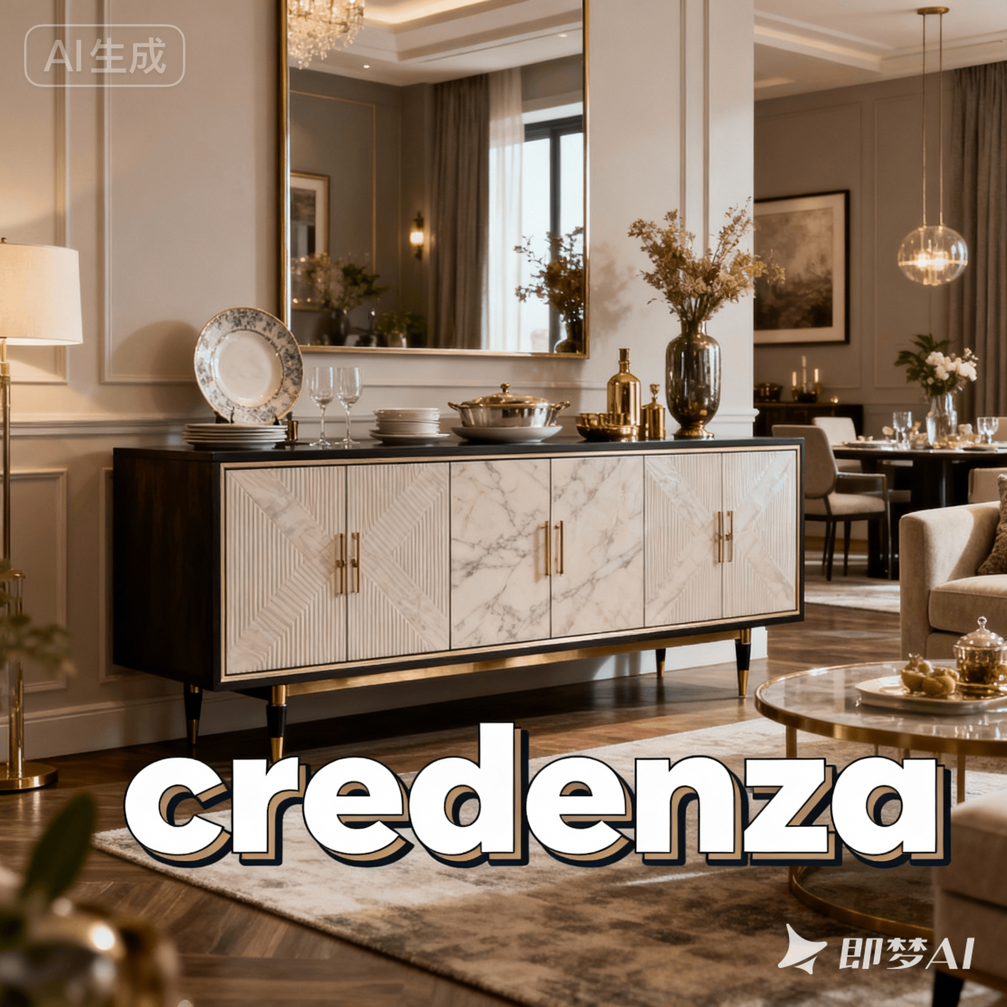 credenza是什么意思_credenza怎么读_音标krɪ'denzə