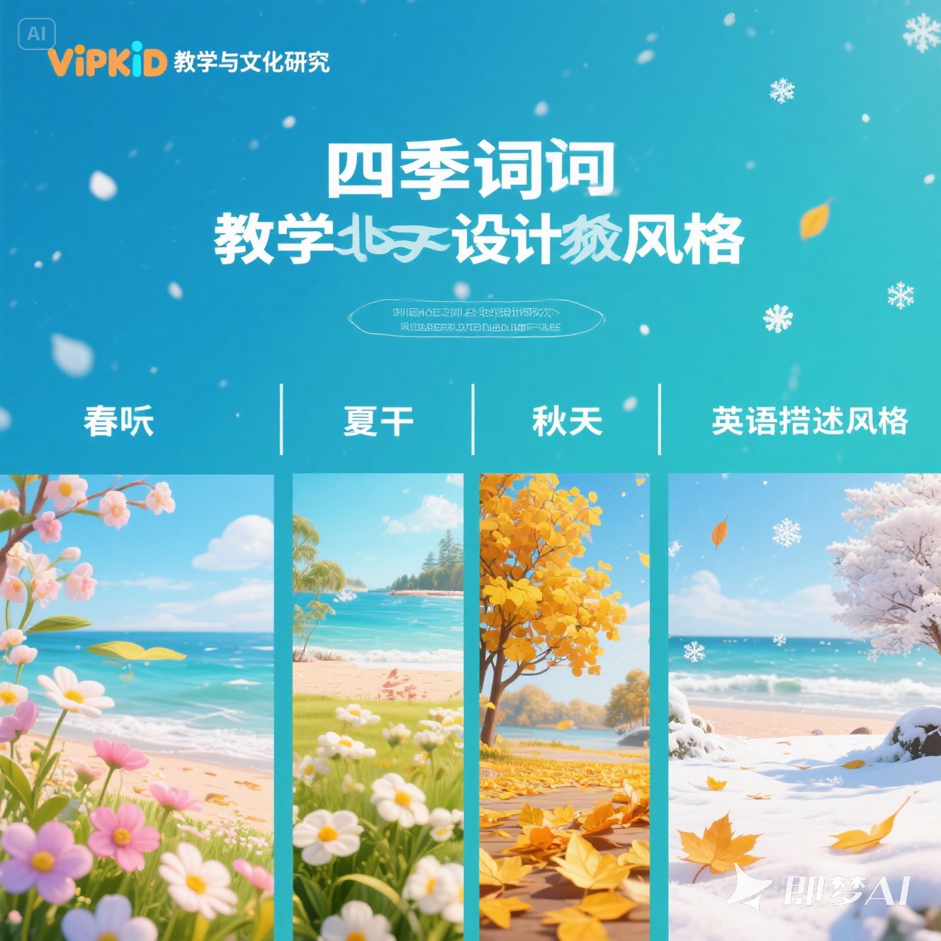 英语中如何用词描述季节变化？