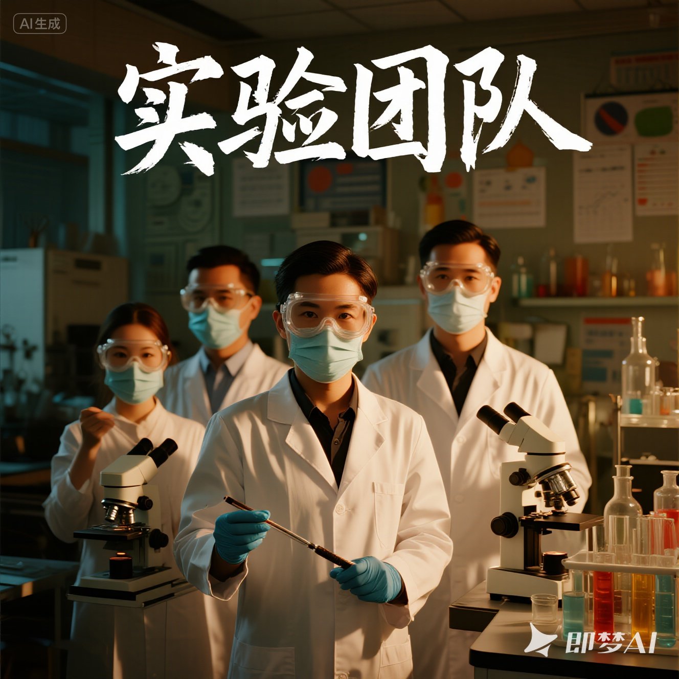 如何用英语描述 “实验团队”？