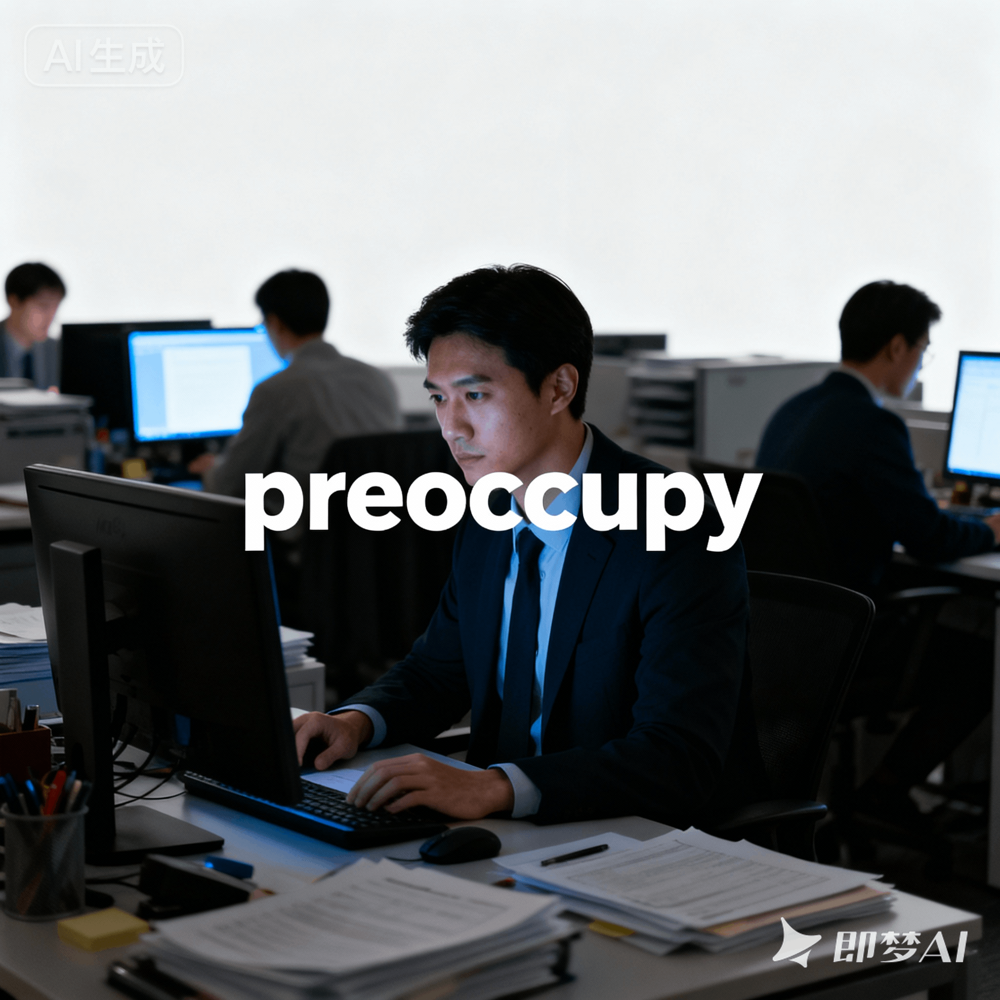 preoccupy是什么意思_preoccupy怎么读_音标prɪˈɒkjupaɪ