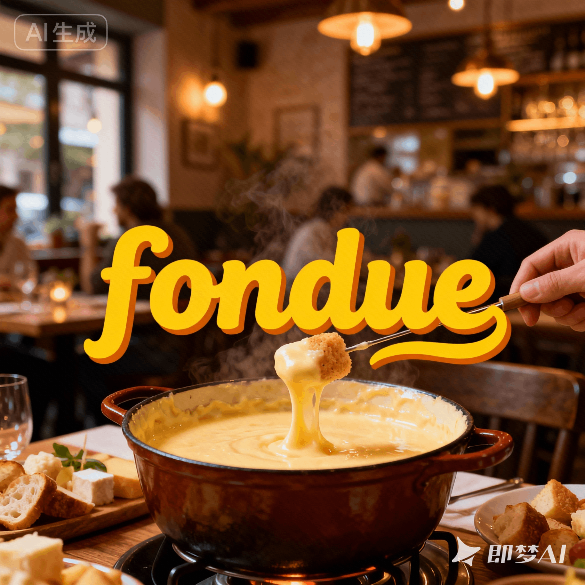 fondue是什么意思_fondue怎么读_音标ˈfɒndu-
