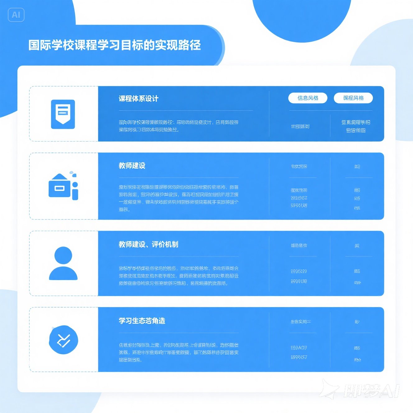 国际学校课程的学习目标实现？