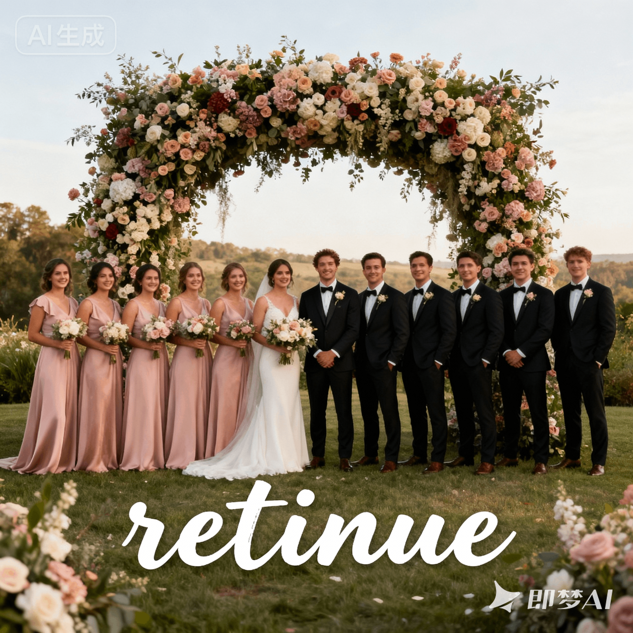 retinue是什么意思_retinue怎么读_音标ˈretnˌu-, -ˌju-