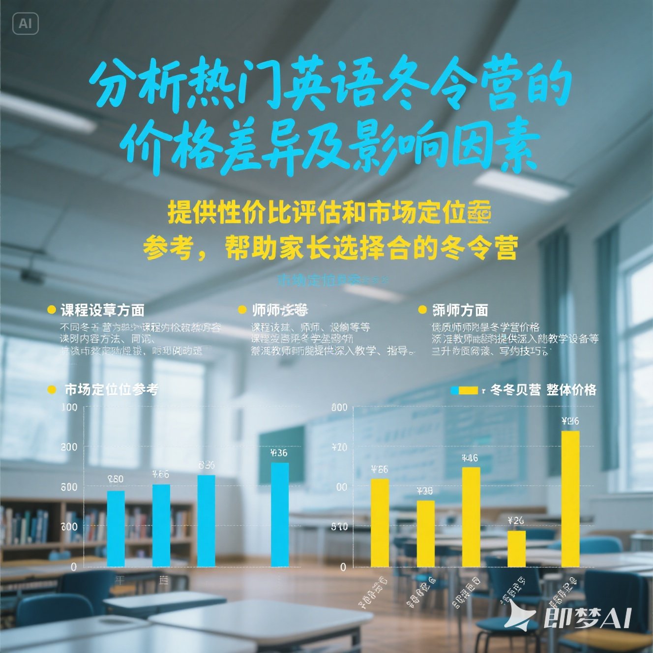 热门英语冬令营价格对比图表？