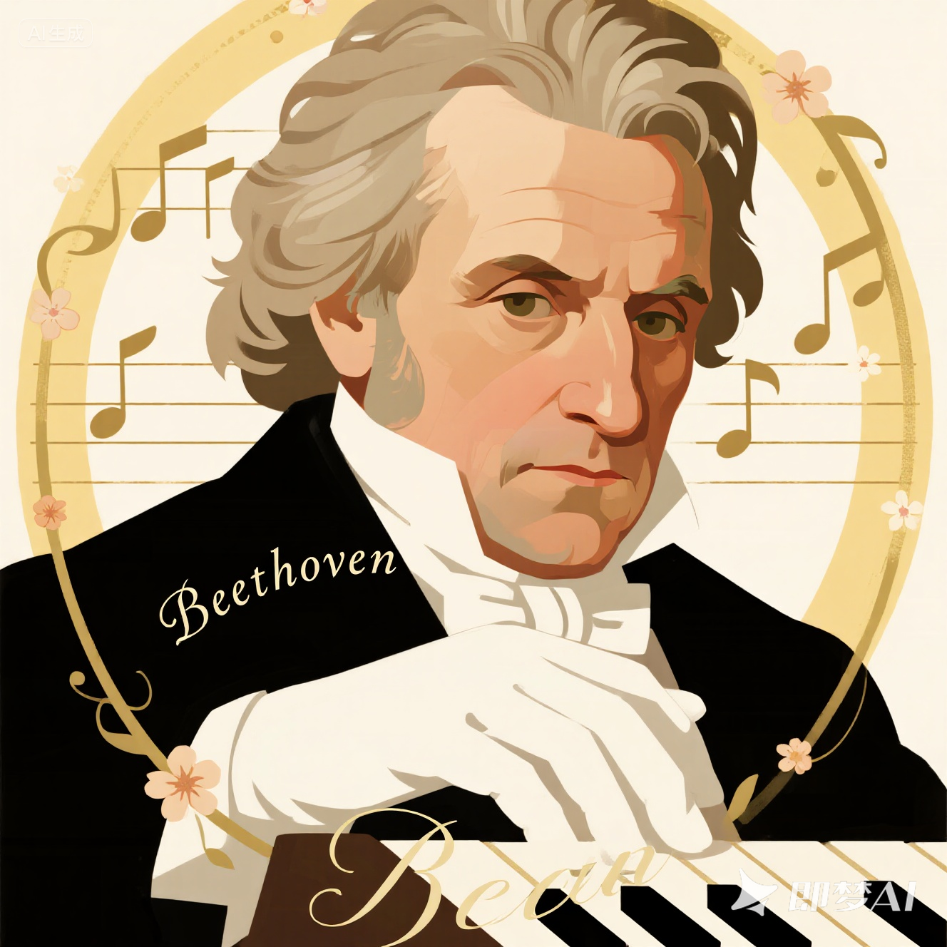 Beethoven 是什么意思_Beethoven 怎么读_音标 'beɪˌtəʊvən