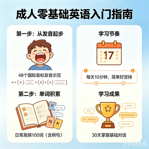 成人0基础学英语从哪里学起