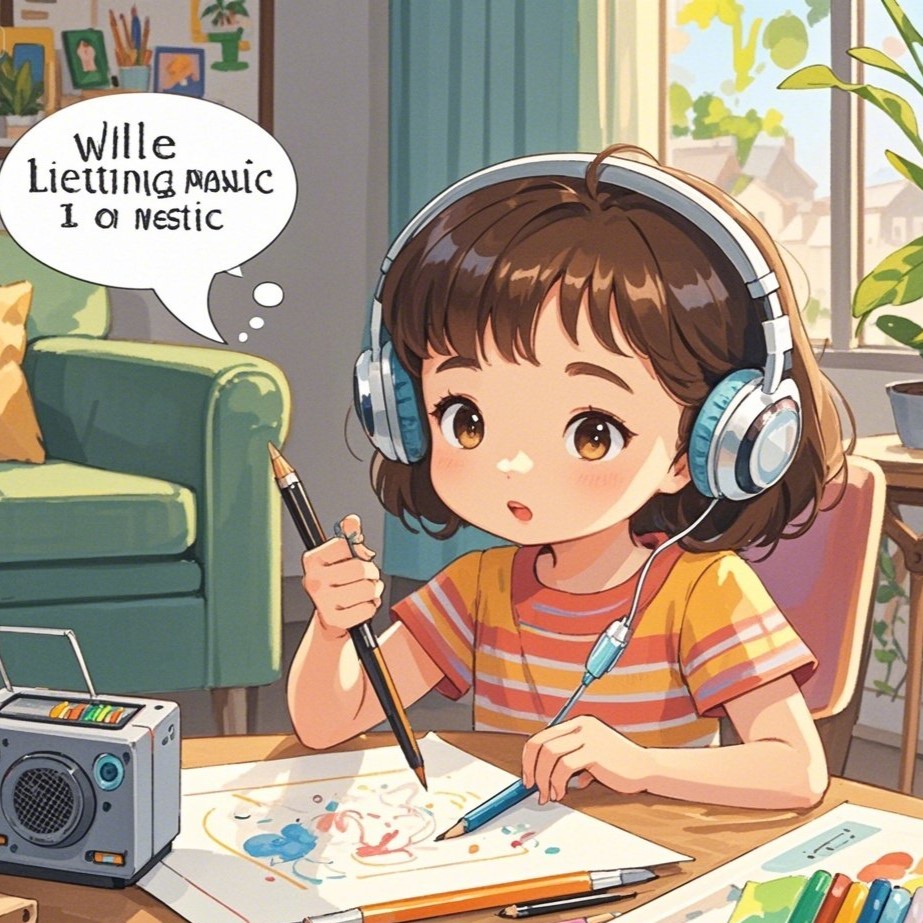 少儿英语中 “while doing” 结构的常见用法解析
