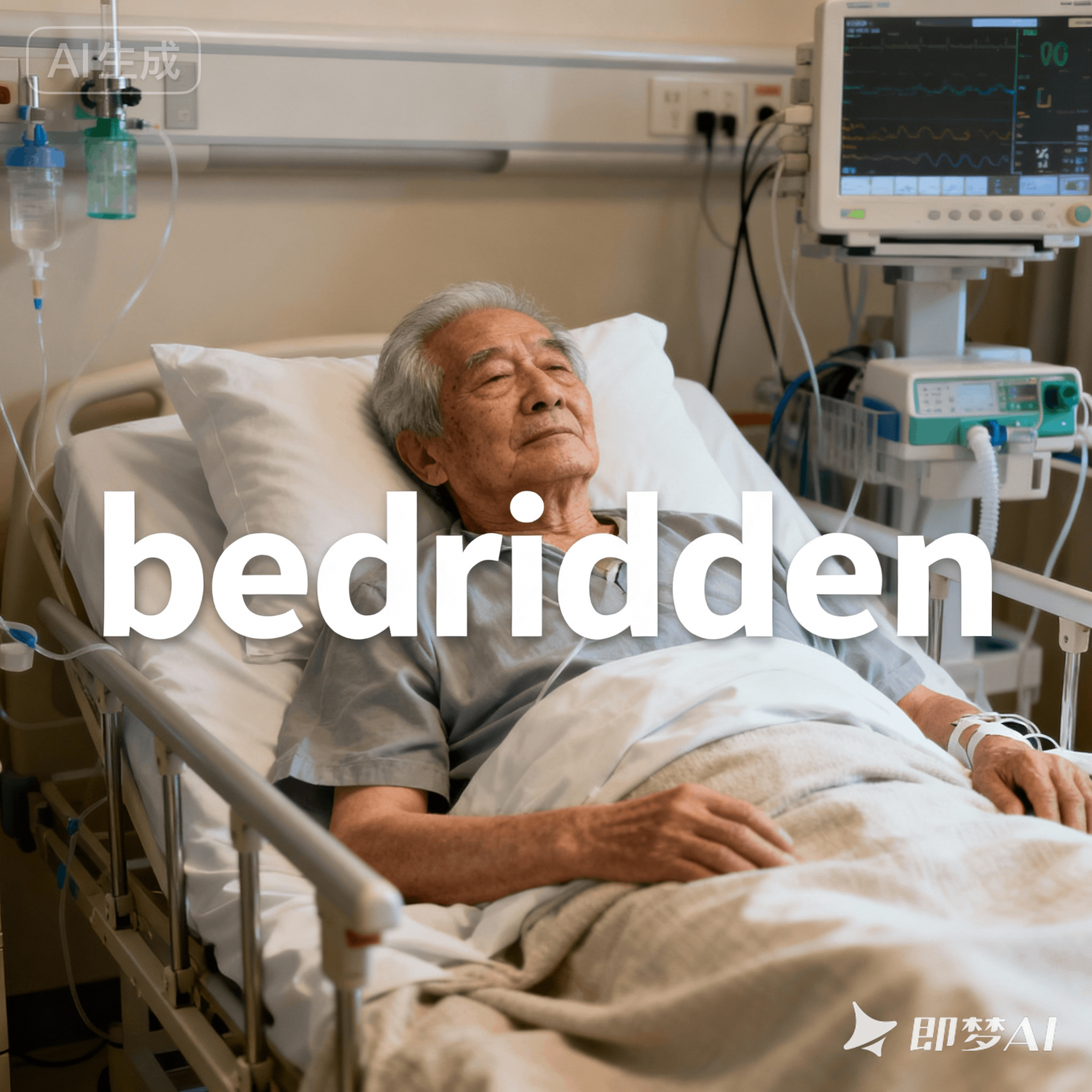bedridden是什么意思_bedridden怎么读_音标ˈbedrɪdn