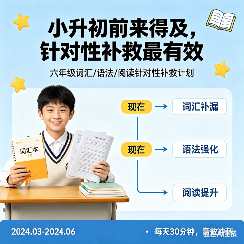 六年级英语成绩差怎么补救