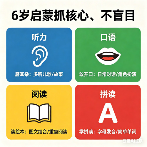 6岁宝宝英语启蒙学什么